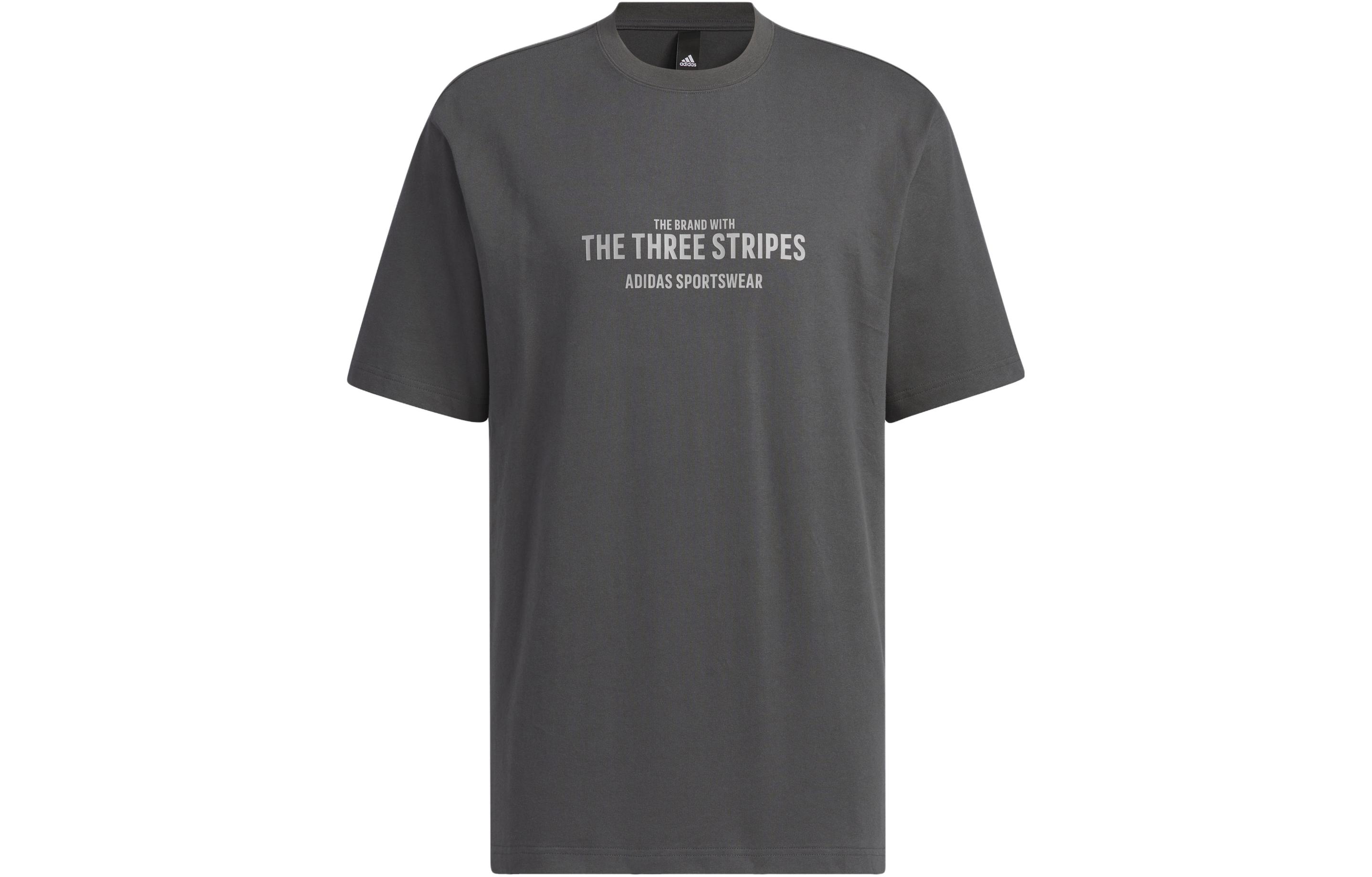 Adidas T Shirt Men s Solid Dark Gray IP3931 XL