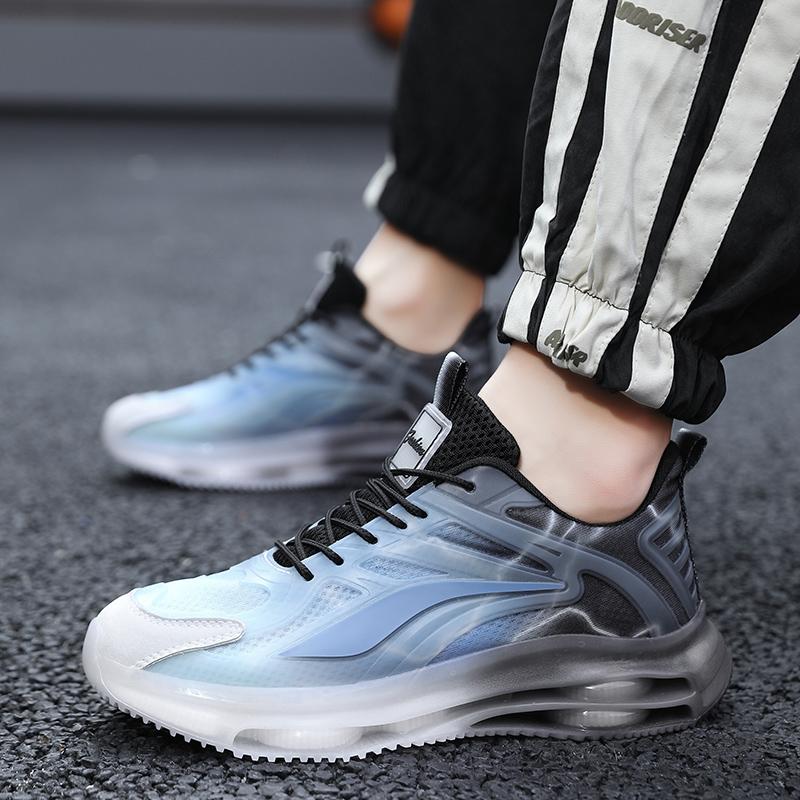 Menns høydeøkning Street Style Sport Basketball Sko Tykksåle Joggesko Stor størrelse for studenter