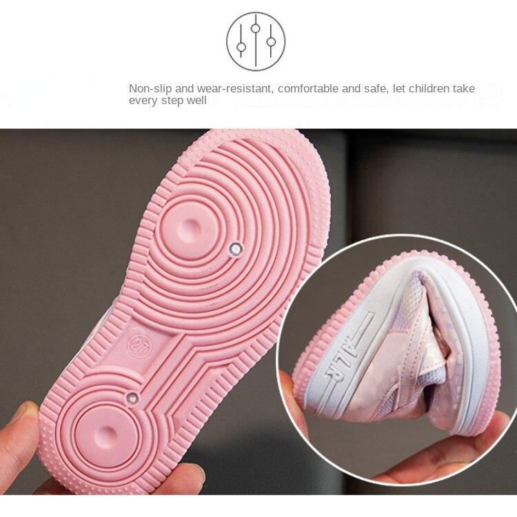 Girls' Sneakers Casual Soft-Soled Mesh Surface Running Shoes Girls' Low-Top Shoes