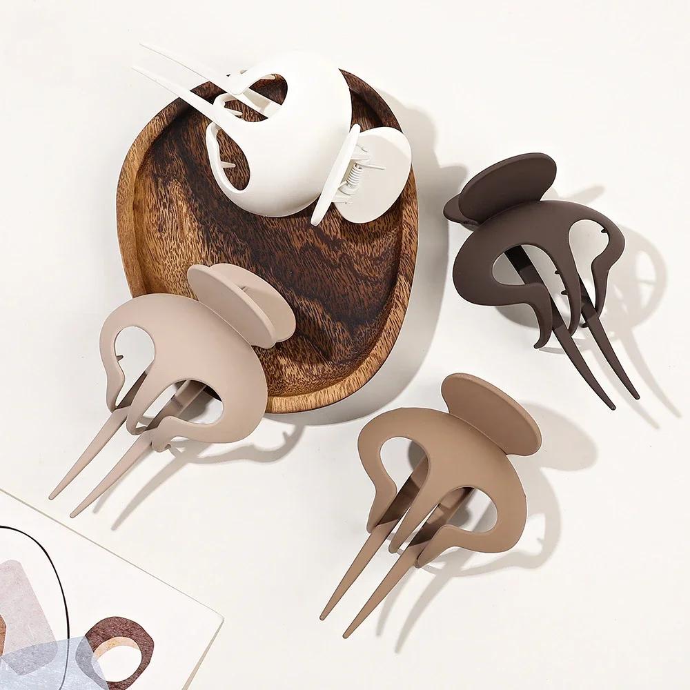Women Large Hair Clamp Hair Clip Plastic Seamless Duckbill Claw for Women Girls Simple Hairpins Styling Tools Hair Accessories