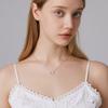 Ring Four-leaf Clover Necklace Female Niche Exquisite Temperament Versatile Mori Ins Wind Collarbone Chain