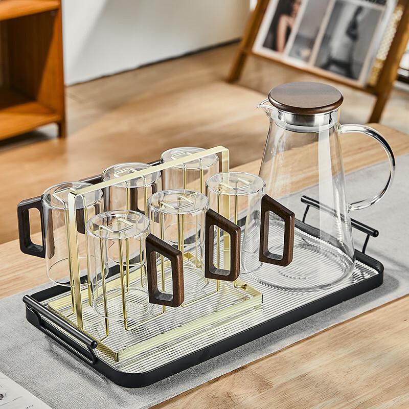 Changqi 9-Piece High Borosilicate Glass Drinkware Set with Kettle and Cups