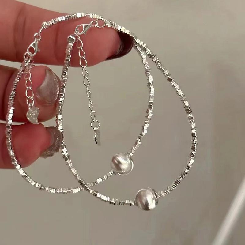 Cat'S Eye Broken Bracelet, High-Grade Light Luxury Brushed Round Jewelry