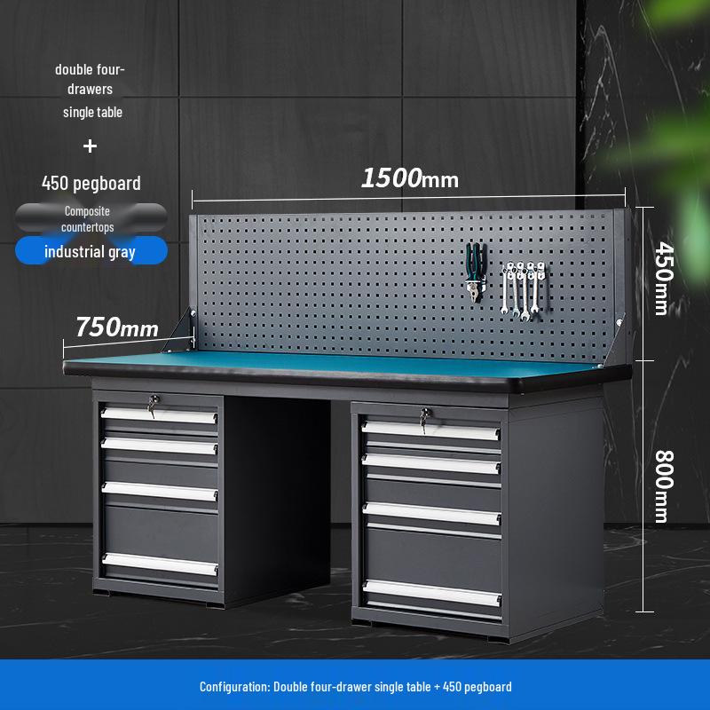 Heavy-Duty Stainless Steel Anti-Static Workbench for Laboratory and Workshop Use