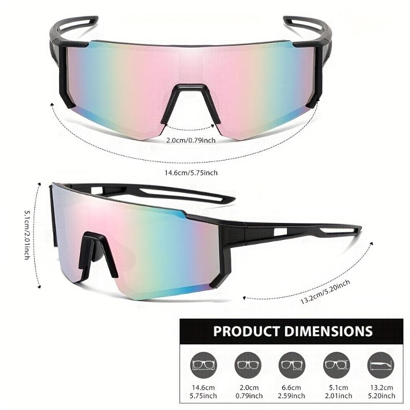 3PCS Sports Fashion Glasses Three Piece Set Men's and Women's Running Fashion Glasses Lightweight and Portable for Daily Use