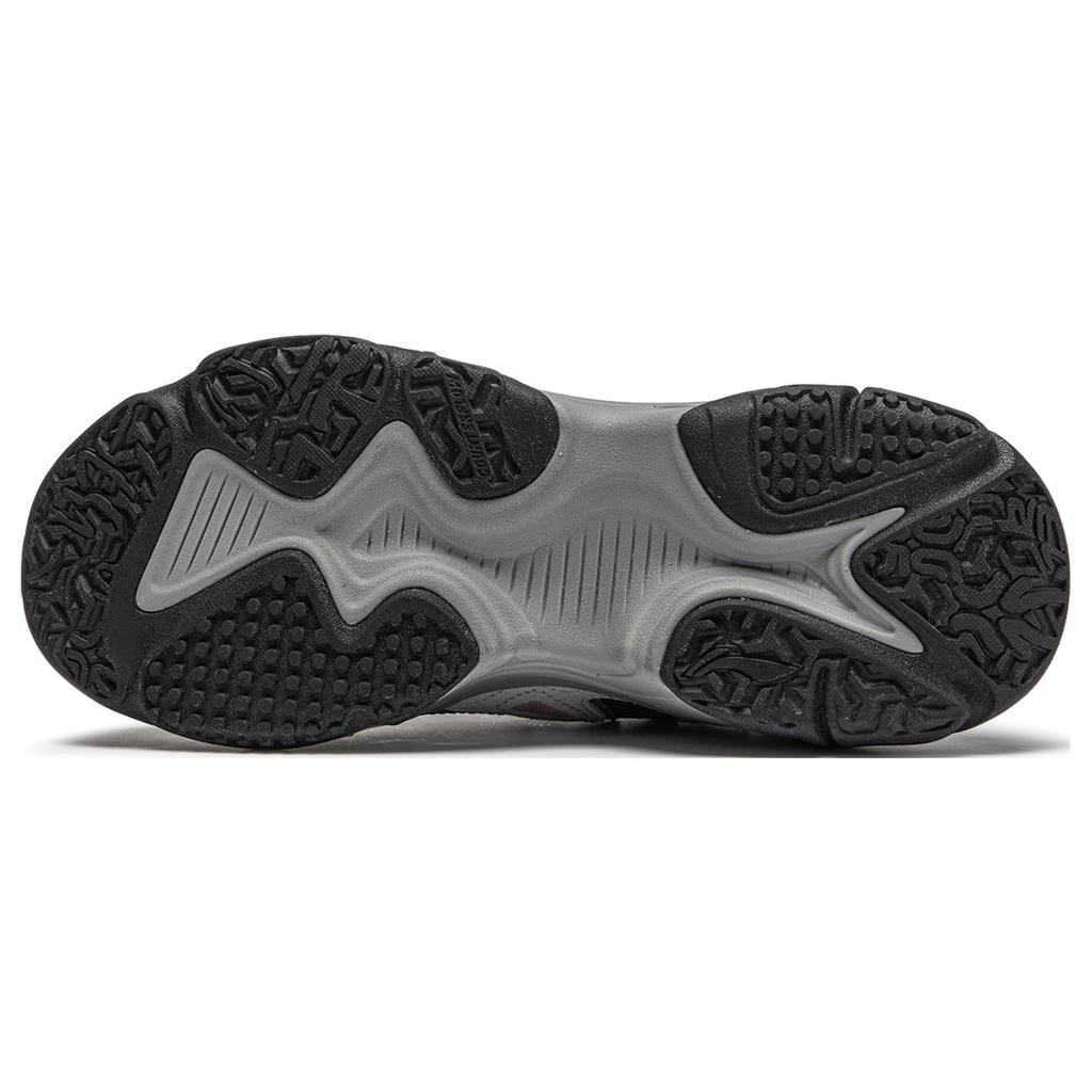 New LiNing CF Tracing Collection Qianxing Strategy 2 Anti Slip Wear Resistant Low Top Casual Shoes Women's Black Gray AGLT168-8