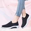 FARFADET Lightweight Mesh Perfect for Gym and Indoor Comfortable Walking Shoes for and Breathable Mesh Material for and Black Slip-On Sneakers,