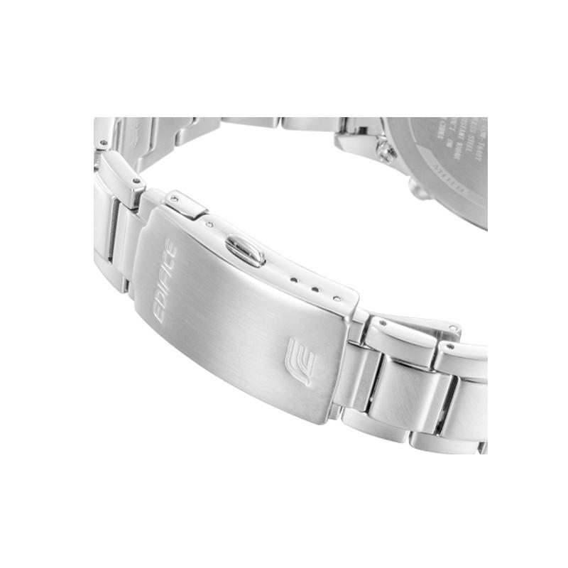Casio EDIFICE Series Simple Business Casual Solar Quartz Movement Stainless Steel Strap Japanese and Korean Watch Men's Watch Black EQW-T640YD-1A9PR