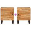 Nightstand Brown 40 x 33 x 46 cm Solid Mango Wood