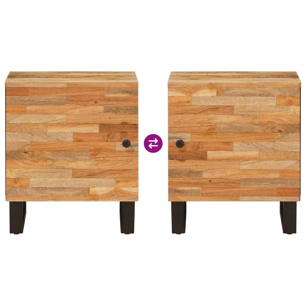 Nightstand Brown 40 x 33 x 46 cm Solid Mango Wood