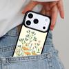 Embroidery Flowers Phone Case for iPhone 16e 15 14 13 12 17 Pro Max Plus Air 17pro Cover Coque