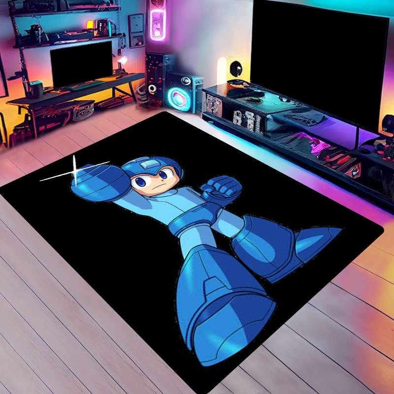 Robot Game Carpet M-Megaman European and American Series Living Room Square Rugs Tent Mats Carpets for Living Room