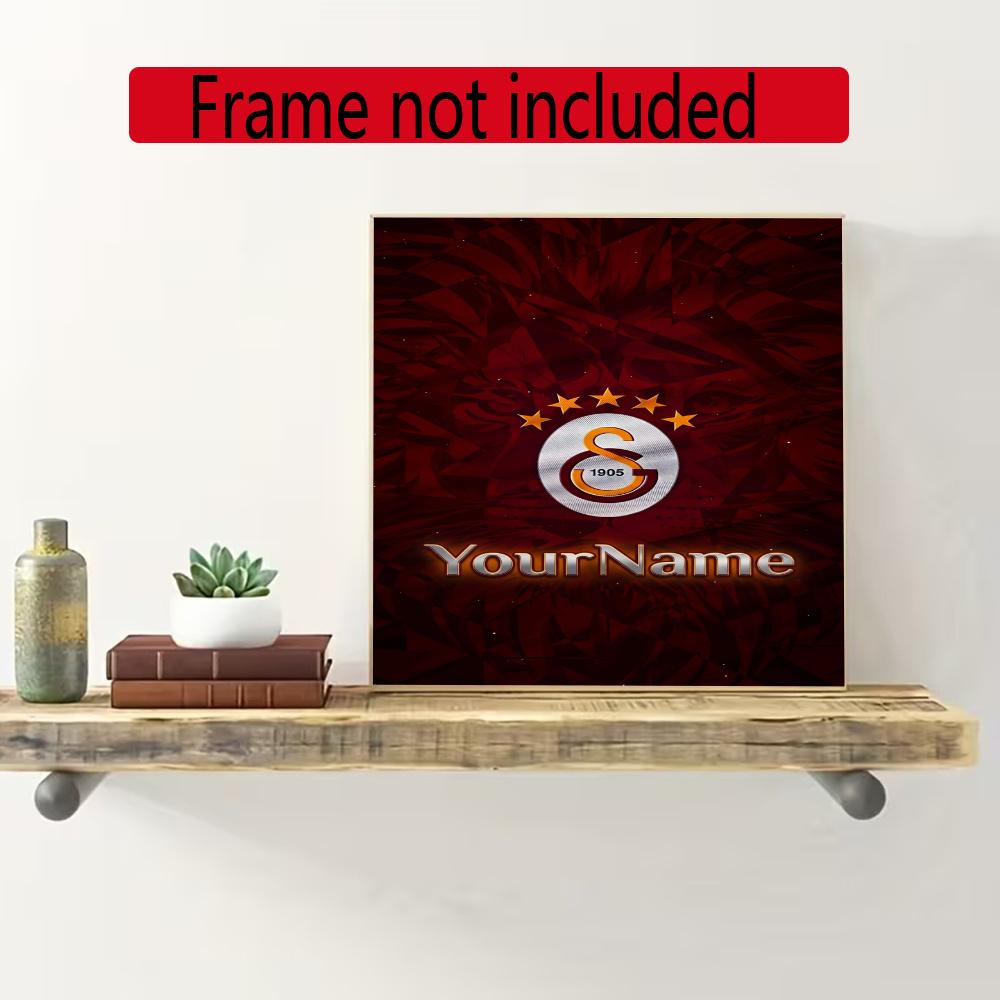 Galatasaray Customize Your Name Diamond Painting Round Diamond Rhinestones Mosaic Diamond Embroidery Wall Paintings Rhinestones Gift Frameless