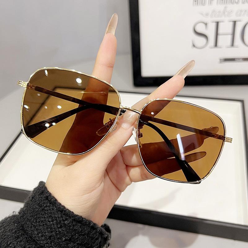 JYL Sunglasses Triangle Narrow Frame Uv Protection Internet Famous YH9619 A-15664