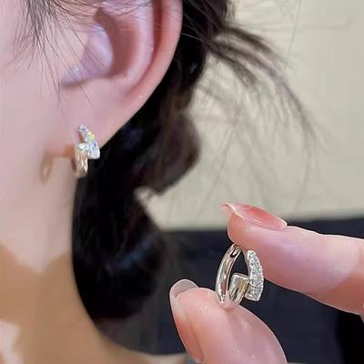 Retro Small Circle Ear Buckle Fashion 100% Match Personality Small Exquisite Design Elegant Classic Accessories Daily Trendy Jewelry