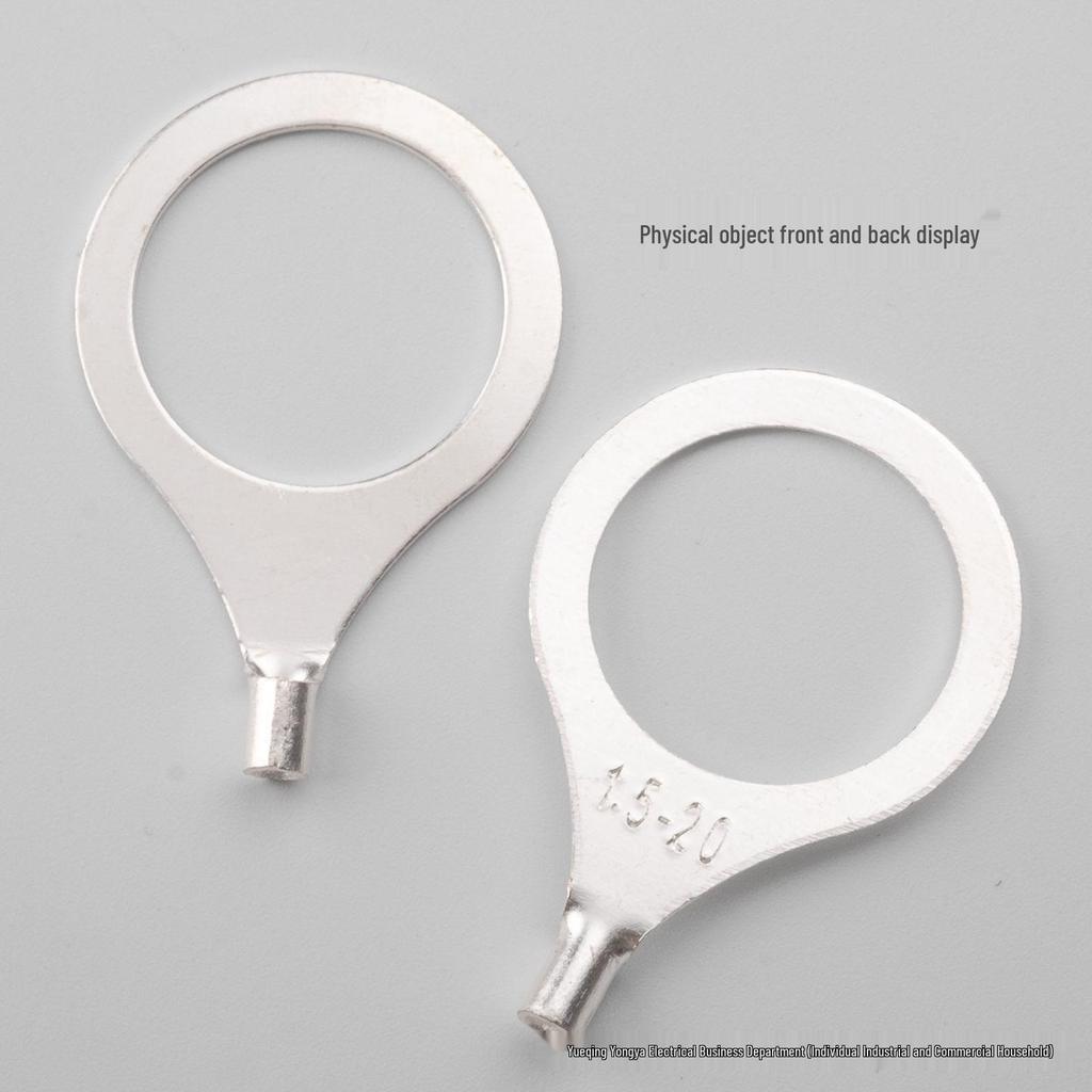 Silver-Plated Copper O-Type Terminal Lug 10 AWG Wiring Connector