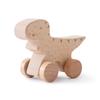 1PC Baby Wooden Toys Dinosaur Beech Wood Car Blocks Educational Montessori Toys Children Baby Teething Newborn Walnut Wooden Car