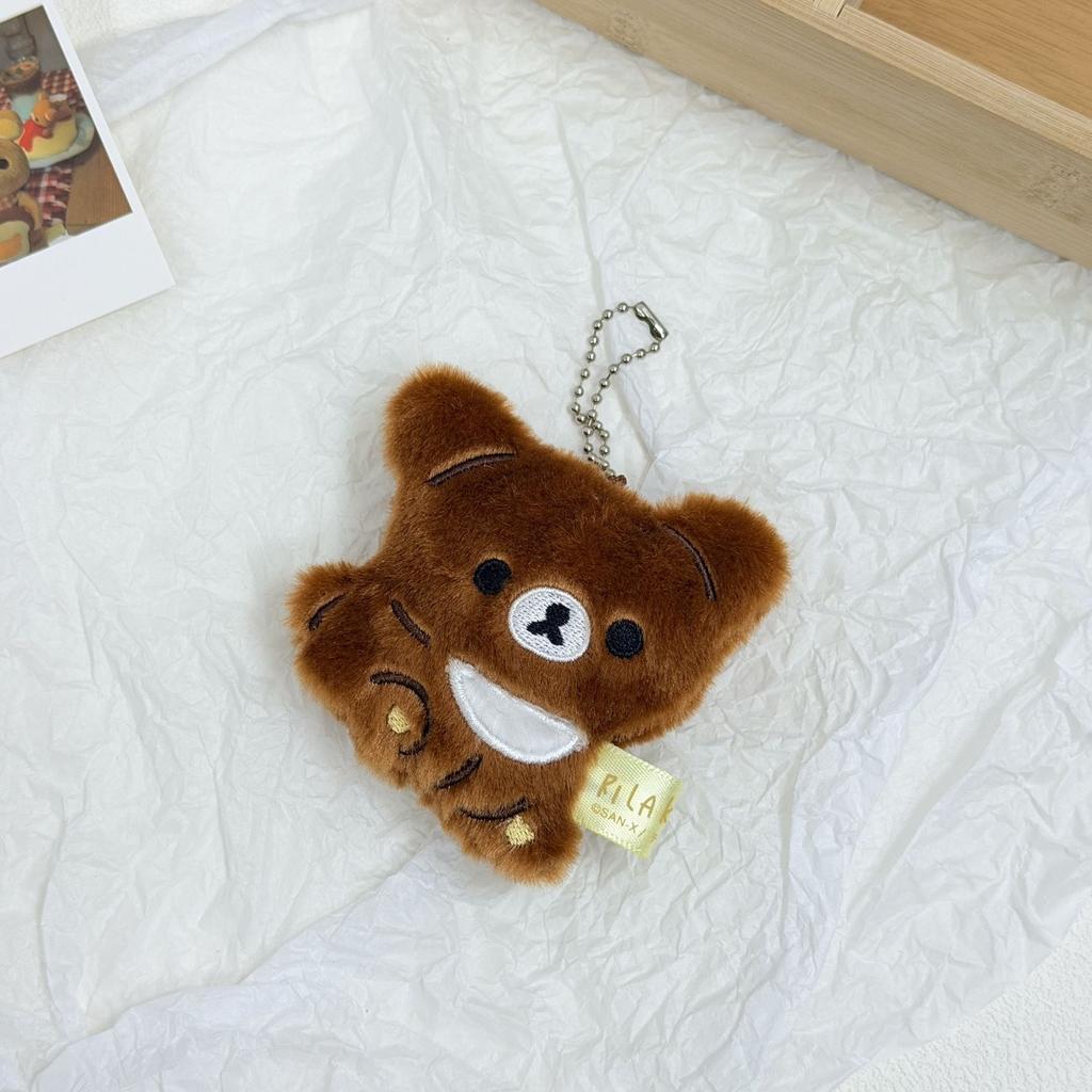 Rilakkuma Daily Expressions Series Plush toy keychain by My Side Korilakkuma Emo Kiiroitori chicken Stuffed doll backpack charm