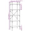 Bookshelf 5 Shelves Black 56 x 31.5 x 174 cm Particleboard
