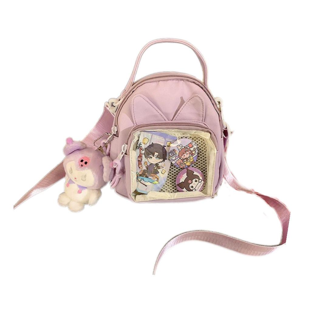 Square Animal Ears Itabag Single Shoulder Crossbody Bag Handbag Women Fashion