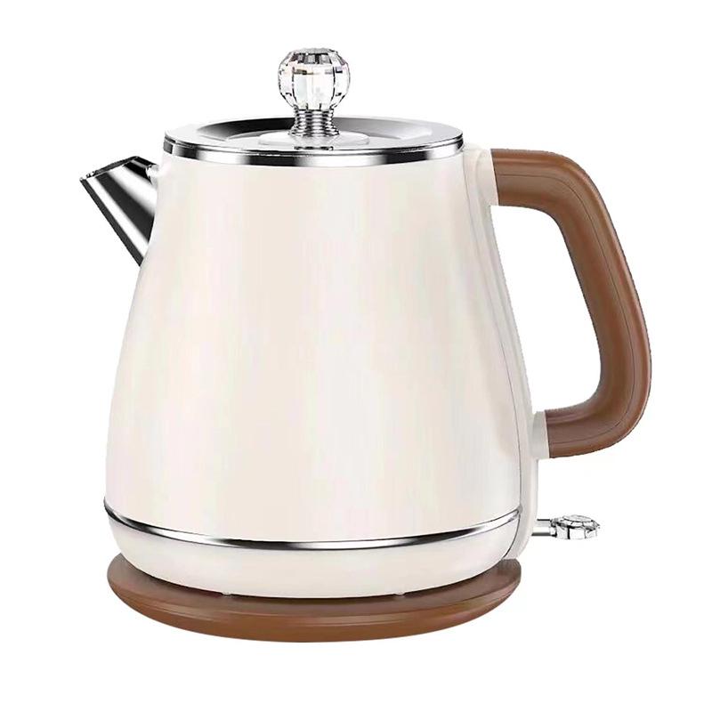 Hervidor eléctrico de doble capa de acero inoxidable 304: Hervidor de agua doméstico anti-escaldaduras