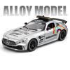 1/24 Benzs-GT GTR Alloy Sports Safety Car Model Diecasts Metal Race Medical Rescue Vehicles Car Model Sound Light Kids Toys Gift