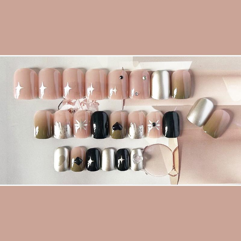 Autumn & Winter Japanese Love Nail Art Stickers: Semi-Handmade False Nails