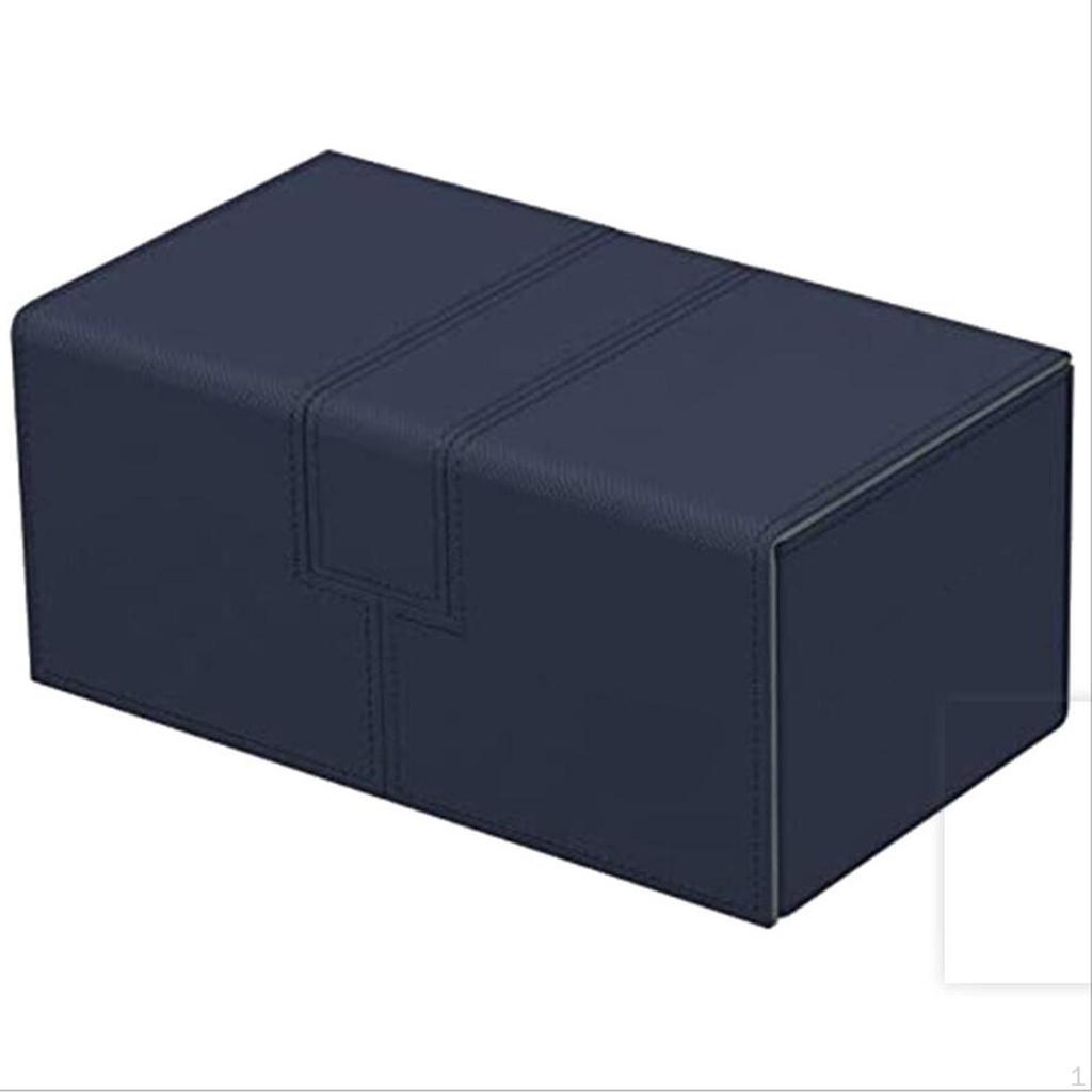 Card Storage Boxes Velvet Liner 3 Divide Organizer Case for Football Hockey Game Cards Coupon