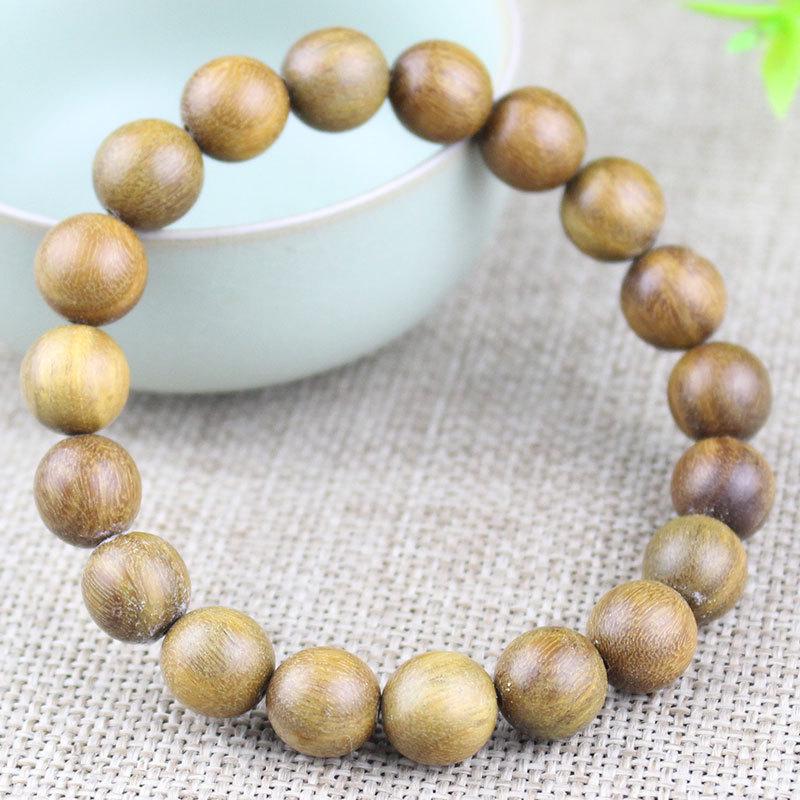 Sandalwood 10MM Single Loop Bracelets - Unisex Buddhist Beads Rosary Jewelry