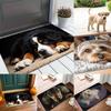 Cute Animal Welcome Doormat Kitchen Rug Bathroom Mat Washroom Floor Mat Carpet Entrance Door Door Mat Funny Home Decoration