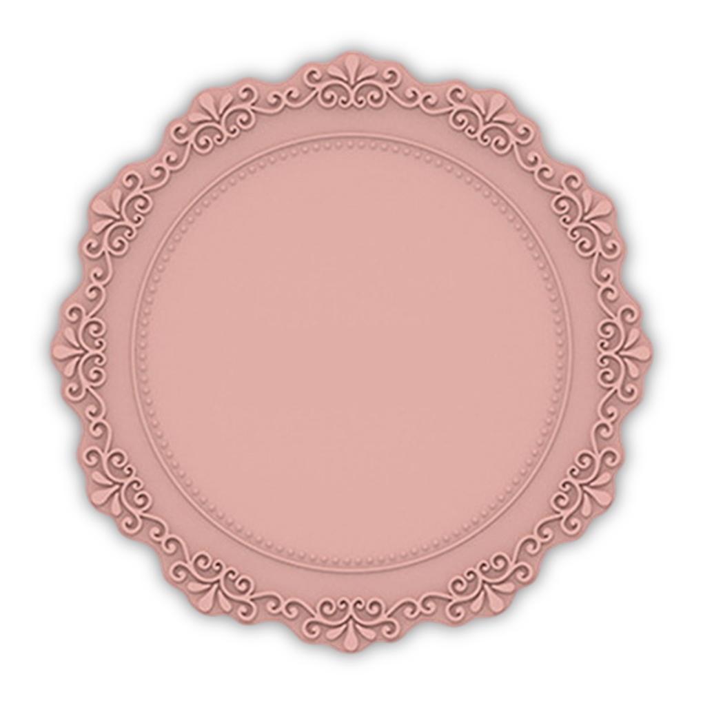 

Silicone Placemat Heat Insulation Dining Table Mat Restaurant Kitchen Centerpieces Decoration Housewarming Gift Party Family розовый