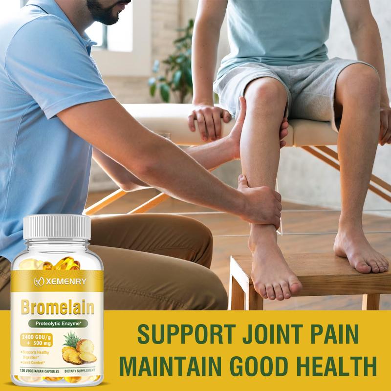 Bromelain 500mg - Natural Immune Support Supplement, Promote Digestive Health