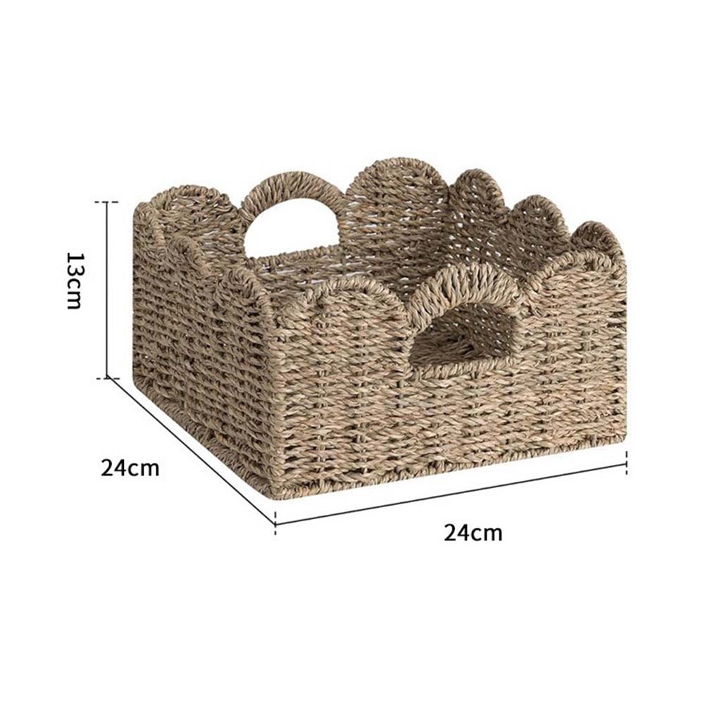 Dekorativer Toilettenpapier-Aufbewahrungskorb Aufbewahrungshalter für Zuhause, Schrank, Tischaufbewahrung 24*24*12cm/28.5*28.5*13cm/33*33*12cm