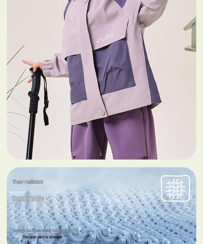 B.DUCK Pojkars Vindjacka med Huva - 2025 Höstupplaga, Slitstark, Trendig Utomhusjacka för Äldre Barn