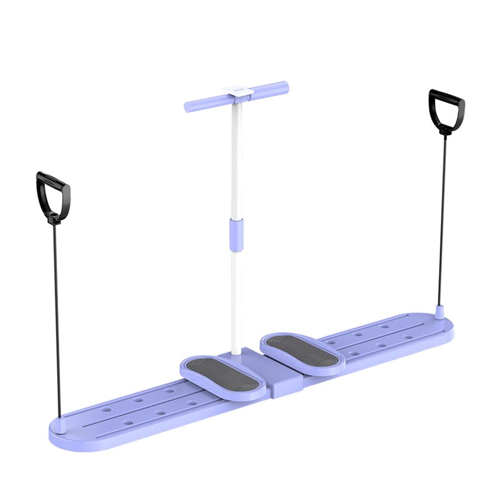 Multi-Function Simulated Ski Trainer with Handle & Pull Rope Fitness Ski Machine Pelvic & Hip Strengthener Exercise Equipment