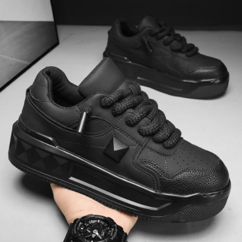 

Мужская спортивная обувь на толстой подошве, повседневная обувь на плоской подошве, брендовая высококачественная обувь для бега, занятий спортом на открытом воздухе, тенниса, спортивной обуви для ходьбы, мужская обувь 44 чёрный