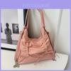 2024 Fashionable Large Capacity Tote Bag Stylish Crossbody Purse For Women In Black White Blue Pink And Silver