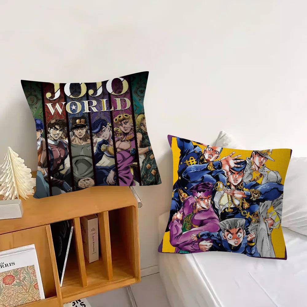 Anime JoJo Bizarre Adventure Retro pillow cover sofa cushion cover home room decoration children gift