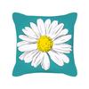 Small Daisy Print Pattern Pillowcase Square Cushion Cover Home Living Room Sofa Bedroom Bed Decorative Pillowcase