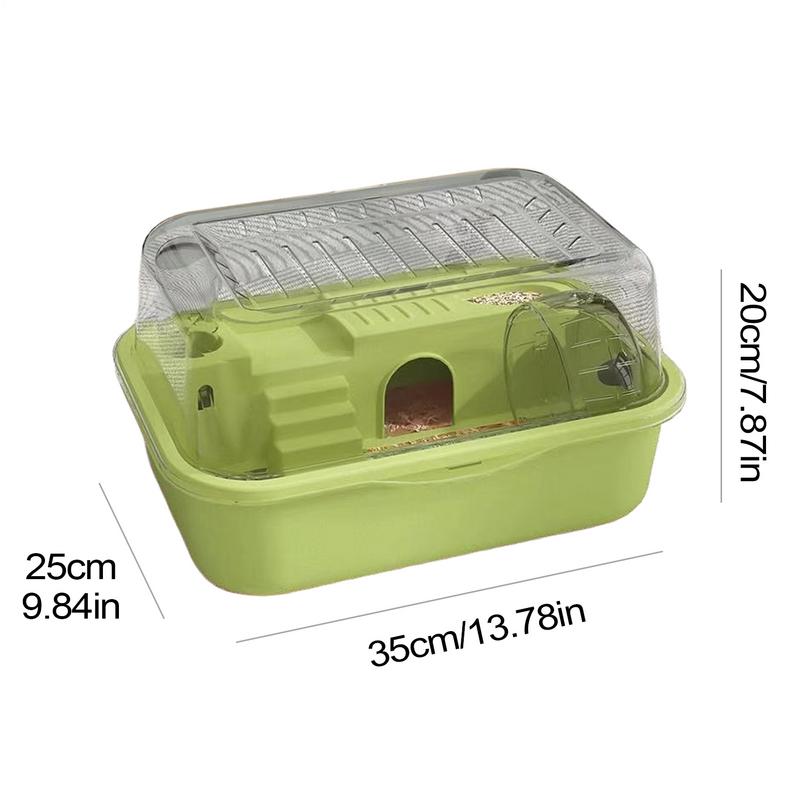 Stor Hamsterbur Dubbelskikts Hamsterbur Tyst Löpande Hjul Medföljer Smådjur För Chinchilla Kanin Gerbil Ekorre