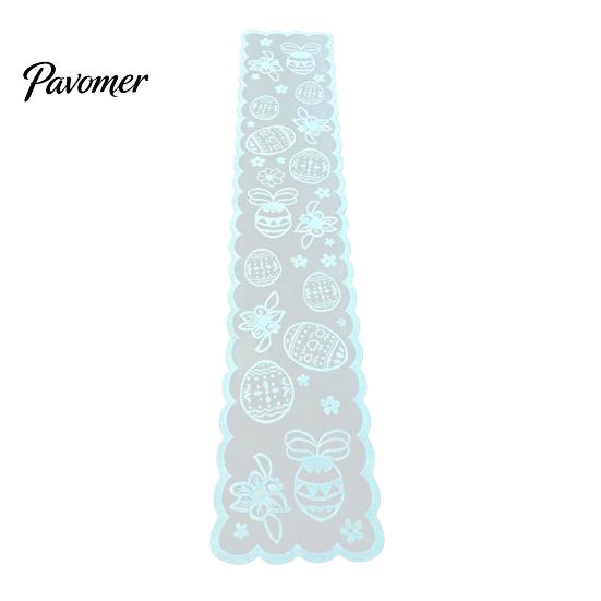 Easter Bunny Table Decoration Lace Runners, 72 Inch Spring Eggs Runner, Family Dining Runner Decorations for Home Room, Party and Supplies Soft Fabric