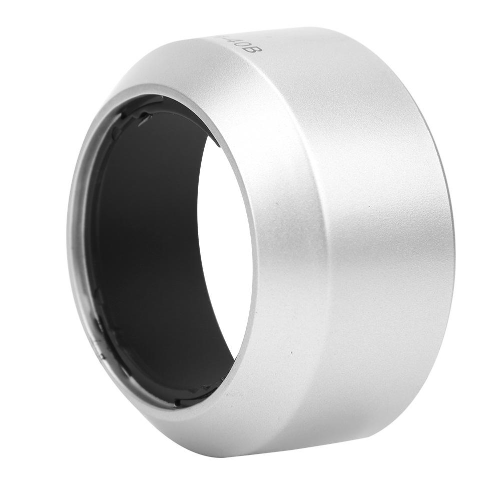 LH 40B Quality Portable Plastic Camera Lens Hood Shade for Olympus M.ZUIKO 45mm f1.8