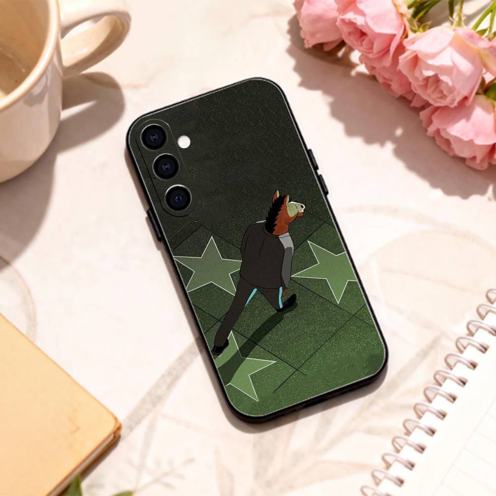 S-Sad B-BoJack Horseman Phone Case For Samsung Galaxy A73,A72,A71,A70,A53,A52,A51,Others Soft Black Shell