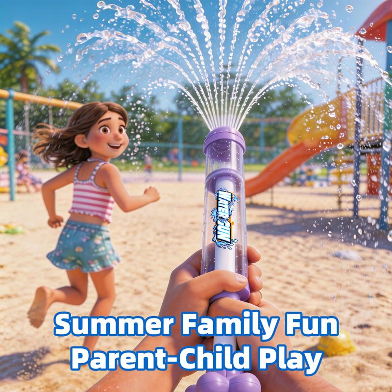 Pusher Type Fireworks Spray Water Gun Outdoor Splash Games For Summer Pool Activities Water Fights Interactive Water Spray Toys