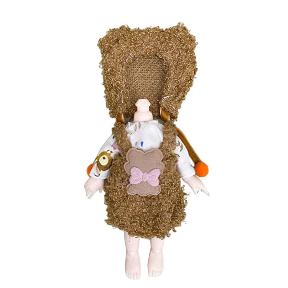 16-17cm Ob11 Doll Fashion Bjd Doll Winter Dressup Skirt Cute Clothes Set Replacement Outfit Fashion Clothes DIY Doll Accessories