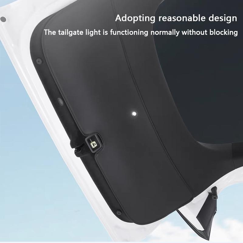 For Tesla Model YL 6-Seater Trunk Tailgate Guard Pad Leather Rear Cargo Liner Protective Anti-dirty Pad Car Interior Accessories