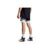 Li Ning Cba Series Professional Basketball Series Comfortable Breathable Versatile Straight Leg Sports Shorts Men Shorts White AUSU057-1