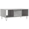 VidaXL Table basse Sonoma gris 90x50x36,5 cm Bois d'ingénierie 830594