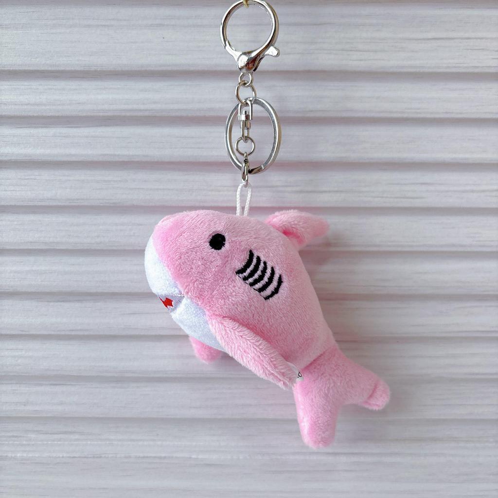 Cute Shark Plush Whale Keychain Toy - Marine Life Bag Charm Doll