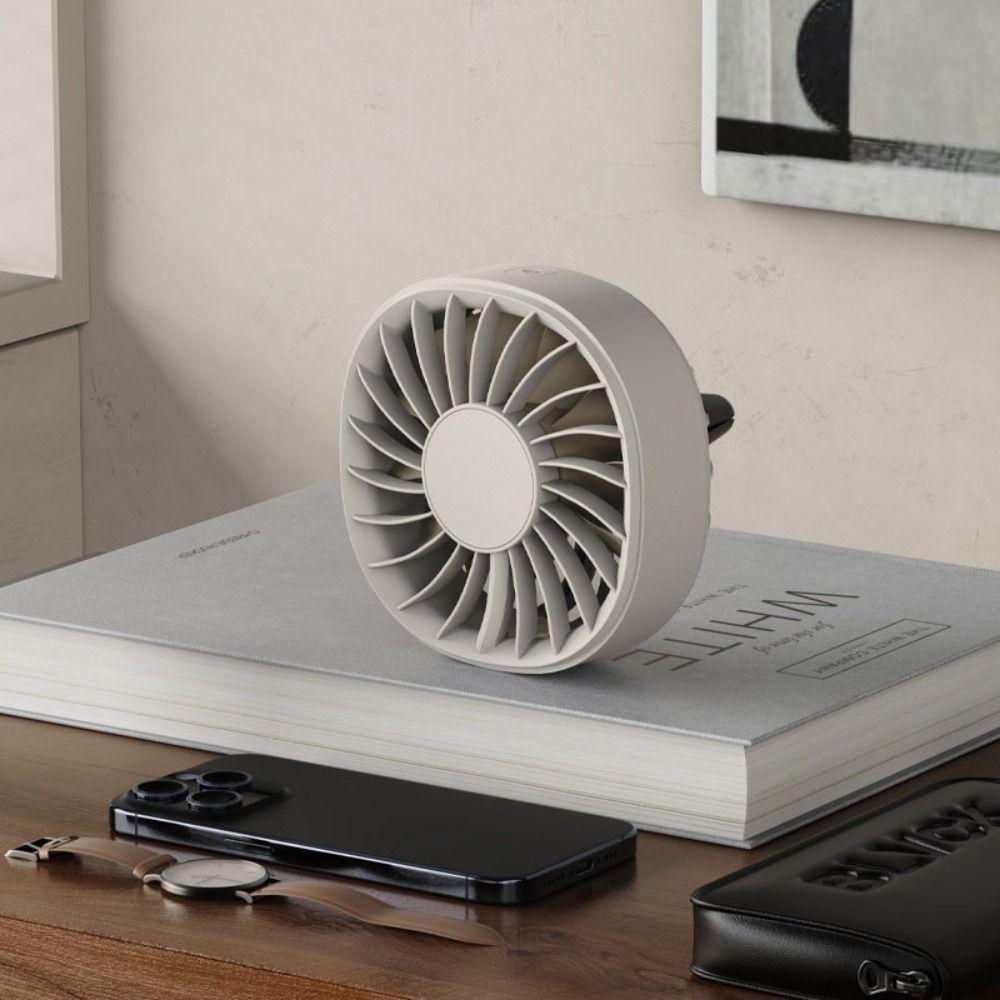 USB Plug Car Fan Colorful Ambient Light Air Outlet Electric Fan Durable Turbo Fan SUV